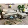 Image 1 : RS NEW Reagan Grey - Left Leather Sectional Couch - Retails: $2699