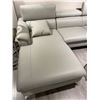 Image 2 : RS NEW Reagan Grey - Left Leather Sectional Couch - Retails: $2699
