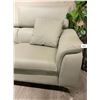 Image 3 : RS NEW Reagan Grey - Left Leather Sectional Couch - Retails: $2699