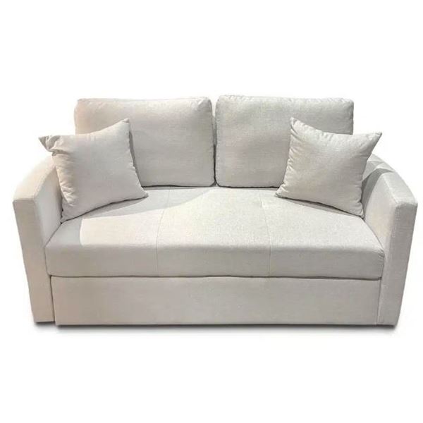 RS NEW Fiona Beige Loveseat Sofa Bed - Retails: $1399