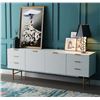 Image 2 : BNIB Honeycomb TV Stand - Retails: $1499 - Size:71(L)X16(D)X26(H)