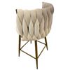 Image 4 : BNIB Jewel Group of 2 Bar Chair - Beige - Retails: $478
