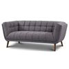 Image 2 : BNIB Jupiter Dark-Grey Couch - Retails: $1999 - Size: 79(L)X35(D)X30