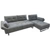 Image 2 : BNIB Alex Grey Right-Hand Facing Sectional Sofa - Retails: $2999 - Size: 114(L)X408243