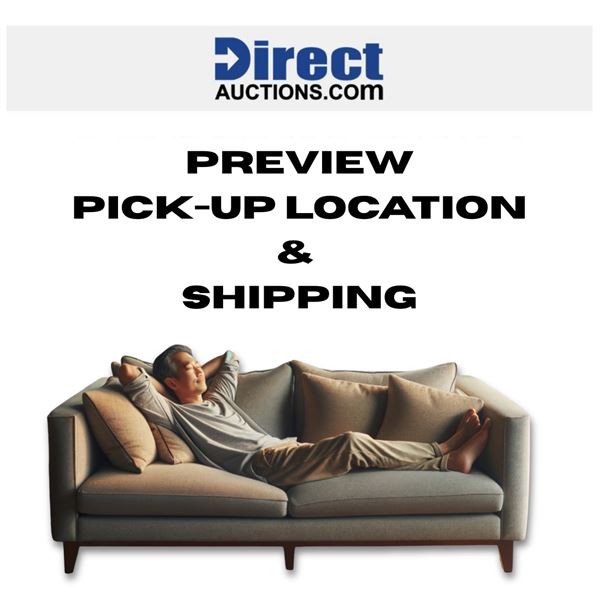 Preview, Pick-Up Location Information & Shipping Instructions