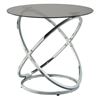 Image 2 : DAH - BNIB Round End Table with Glass Top & Chrome - 3707-04