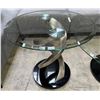Image 2 : DAH - New Set of 3: Elegant Round Coffee Table (Approx. H16", Diameter 38") and 2 Side Tables (Appro