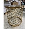 Image 2 : DAH - New Set of 2: Modern Cylindrical Side Tables, Approx. H21", Diameter 19.5" Each