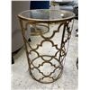 Image 2 : DAH - New Set of 2: Cylindrical Side Tables, Approx. H26", Diameter 21" & H24" x Diameter 16"