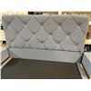 Image 2 : DAH - New Queen Blue Platform Bed (Nightstands not included)