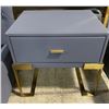Image 2 : DAH - New Set of 2 Blue Nightstands, Approx. H21" x W21.5" x D18" Each