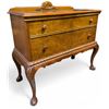 Image 1 : DAH - Vintage Carved Wood 2-Drawer Chest - Approx. H38.5" x W40" x D19"