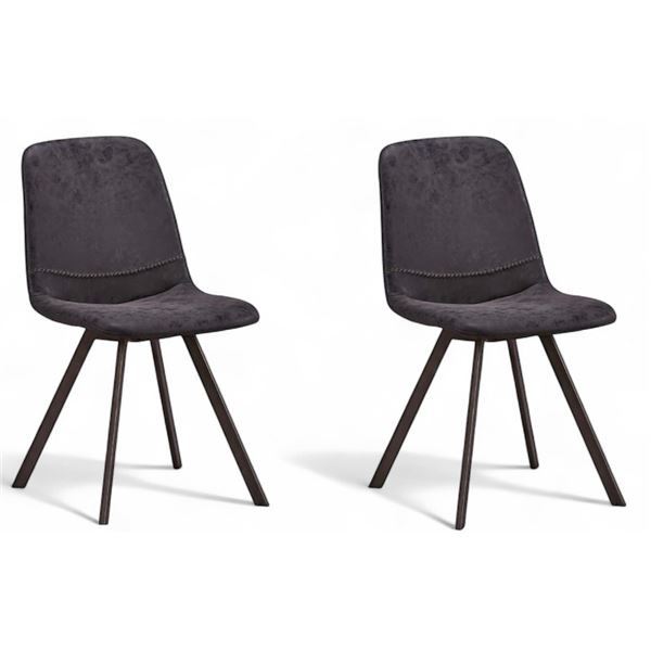 BNIB Charlie - Group of 2 Contemporary Dining Chairs - Retails; $149/each - TRV:$596