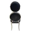 Image 3 : DAH - New Set of 2 Chairs (White & Black) with Silver Frames