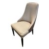 Image 3 : DAH - New Set of 2 Luxe - Egg Shell Dining Chairs - Beige & Dark Beige