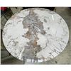 Image 2 : DAH - BNIB Elegant White Ceramic Round Table, Approx. H30" x 53" Diameter