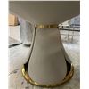 Image 4 : DAH - BNIB Elegant White Ceramic Round Table, Approx. H30" x 53" Diameter