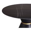 Image 3 : DAH - BNIB Opulent - Black Carrera Dining Table, Approx. H29" x Diameter 53"