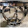 Image 3 : DAH - BNIB Round Black Glass Table with Rotating Center, Approx. H30" x Diameter 51"