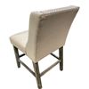 Image 3 : DAH - New Set of 2 Silver Nailhead Trim Dining Chairs - Beige