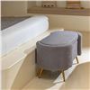 Image 1 : DAH - BNIB Oval Storage Bench - Grey - 30in - retails: $500