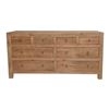 Image 1 : DAH - BNIB Recycled Pine 8 Drawer Buffet, Natural - 65x17x33.1 in - Retails: $2900