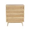 Image 1 : DAH - BNIB Raphia Chest Of Drawers, 5 Drawers, Natural - 33.5x17.8x39.4 in - Retails: $1600