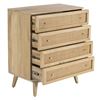 Image 2 : DAH - BNIB Raphia Chest Of Drawers, 5 Drawers, Natural - 33.5x17.8x39.4 in - Retails: $1600