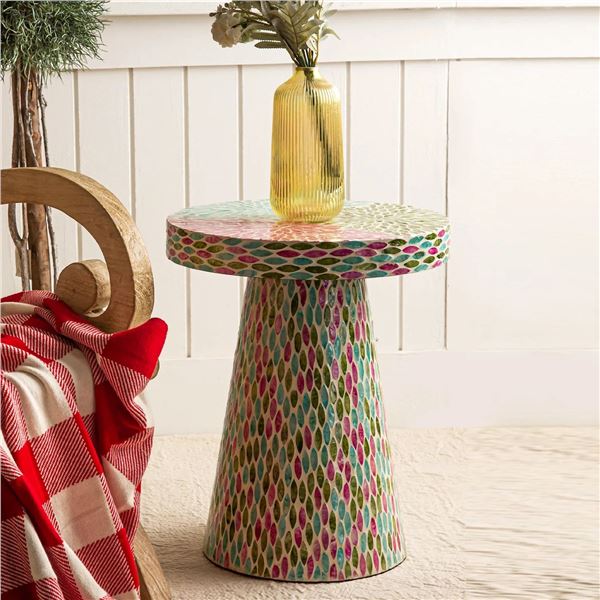 DAH - BNIB Eve Side Table - 15.8(D)x19 in - Retails: $500