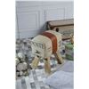Image 1 : DAH - BNIB Billy Short "Poste" Canvas Stool - 14.2x11.9x18.6 in - Retails: $350