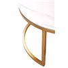 Image 3 : DAH - New Allure Coffee Table - White Ceramic, Approx. H17" x Diameter 31.5"