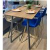 Image 1 : RS - Ashley Bar table - Wood Finish - Approx. 55" L x 28" D x  36" H - As Is (Display Item)