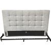 Image 1 : DAH - New King Bed Frame - Light Grey Includes Headboard and Rails - Complete
