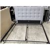 Image 2 : DAH - New King Bed Frame - Light Grey Includes Headboard and Rails - Complete