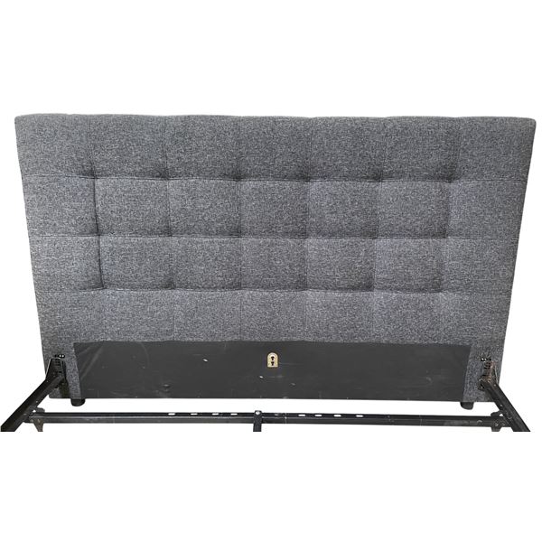 DAH - New King Bed Frame - Dark Grey Includes Headboard and Rails - Complete
