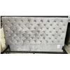 Image 1 : DAH - New King Bed Frame - Velvet Grey Includes Headboard and Rails - Complete