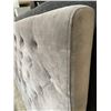 Image 3 : DAH - New King Bed Frame - Velvet Grey Includes Headboard and Rails - Complete