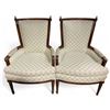 Image 1 : DAH - Set of 2 Vintage Armchairs with Dark Wood Frame