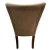 Image 3 : DAH - Set of 4 High-Back Dining Chairs – Beige Velvet