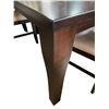 Image 2 : DAH - Dark Wood Dining Set, Extension Table + 8 Chairs, Approx. H30" x W99" x D41.5 (tab