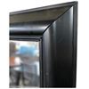 Image 2 : DAH - Black Framed Full-Length Rectangular Mirror, Approx. H62" x W27"