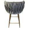 Image 3 : BNIB Jewel Group of 2 Bar Chair - Grey Dining Chair or Bar Chair Set - Retails: $478