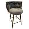 Image 2 : BNIB Jewel Group of 2 Bar Chair - Grey Dining Chair or Bar Chair Set - Retails: $478