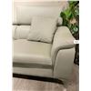 Image 3 : BNIB Reagan Grey - Left Leather Sectional Couch - Retails: $2699