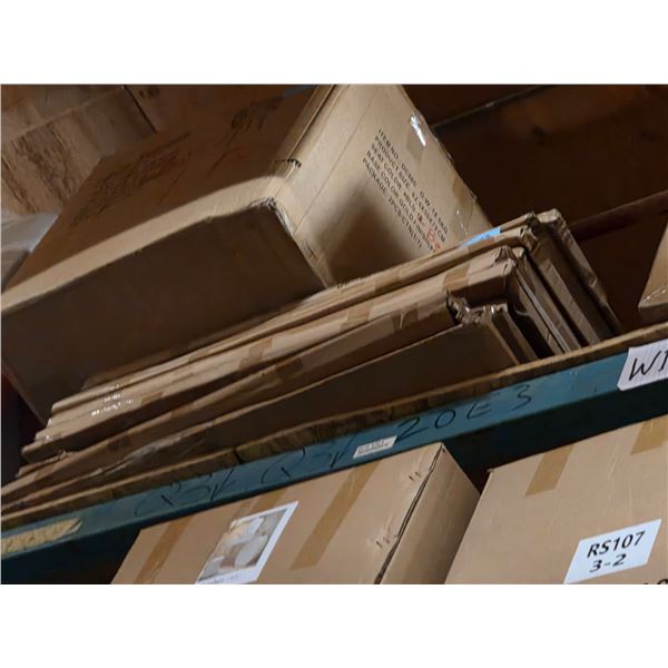 Large group of glass table top - approx. 13 pcs