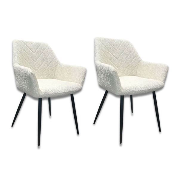 BNIB Teddy Group of 2 - Beige Dining Chair Set - Retails: $478