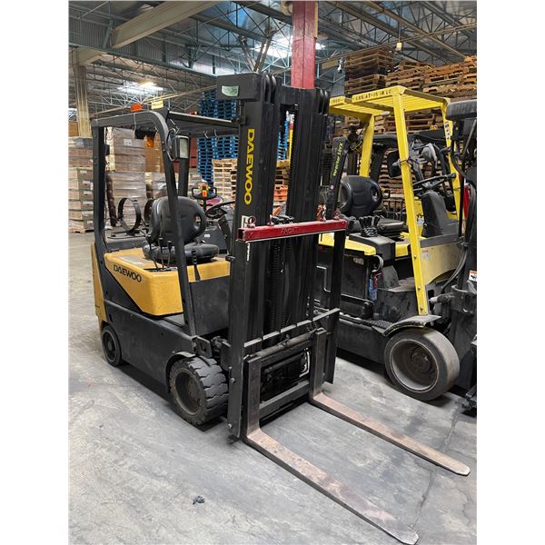 Daewoo GC18 Propane Forklift - 2,400 LB Capacity (Working Condition)