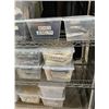 Image 4 : 3 Shelfs of Movie Set Misc - Tape Vinyl, Doorbells, Euro Chargers, Clamps, Switches, Chair Parts, Je