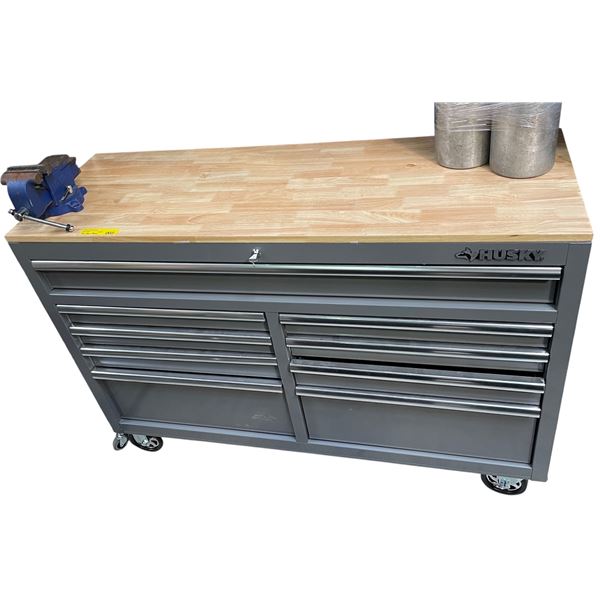 Husky Tool Box (Approx. 53x18x37) w/Vise