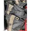 Image 3 : Red Rolling Tool Cart with Assorted Tool Belt Rigs and Pouches